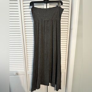 Charcoal gray maxi skirt sz L